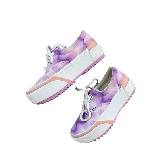 Vans Off the Wall Womens Lavender Gradient Era Stacked Platform Sneakers Sz 5.5 - Picture 7 of 9